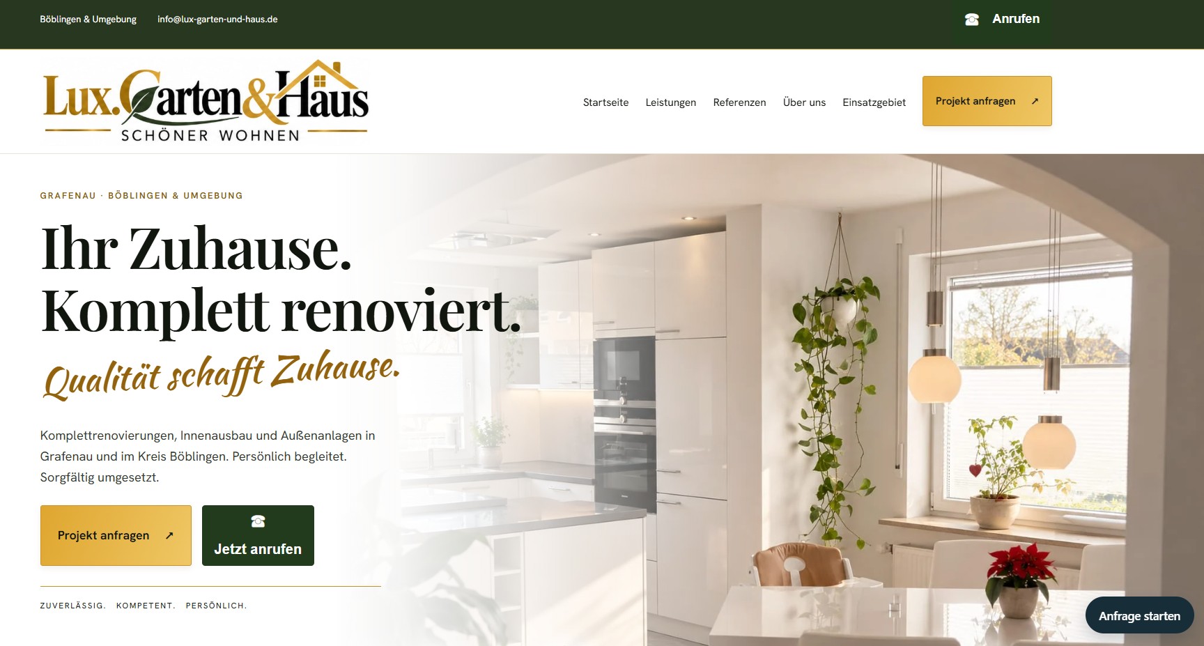 Sanierung & Außenanlagen: Lux Garten & Haus