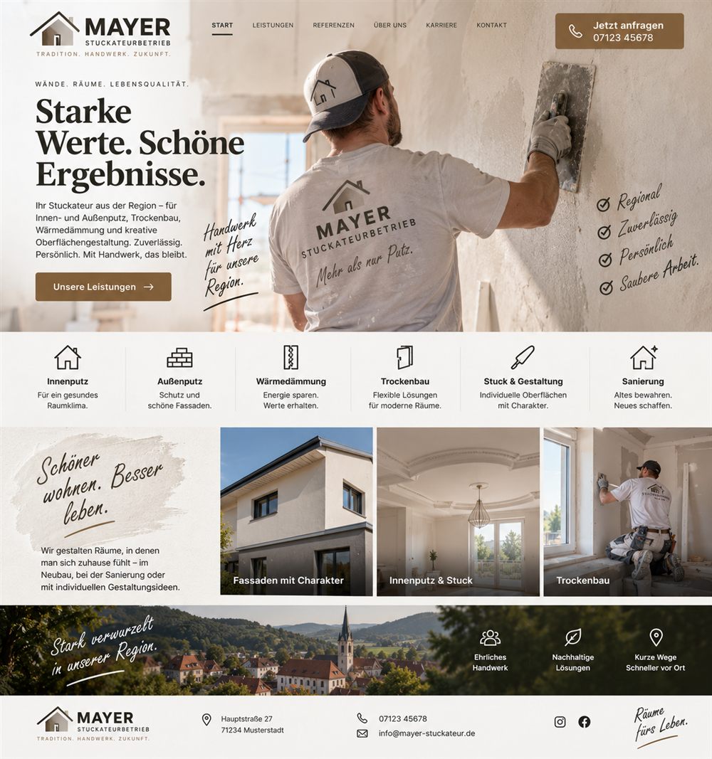 Stuckateur: Handwerk mit Herz
