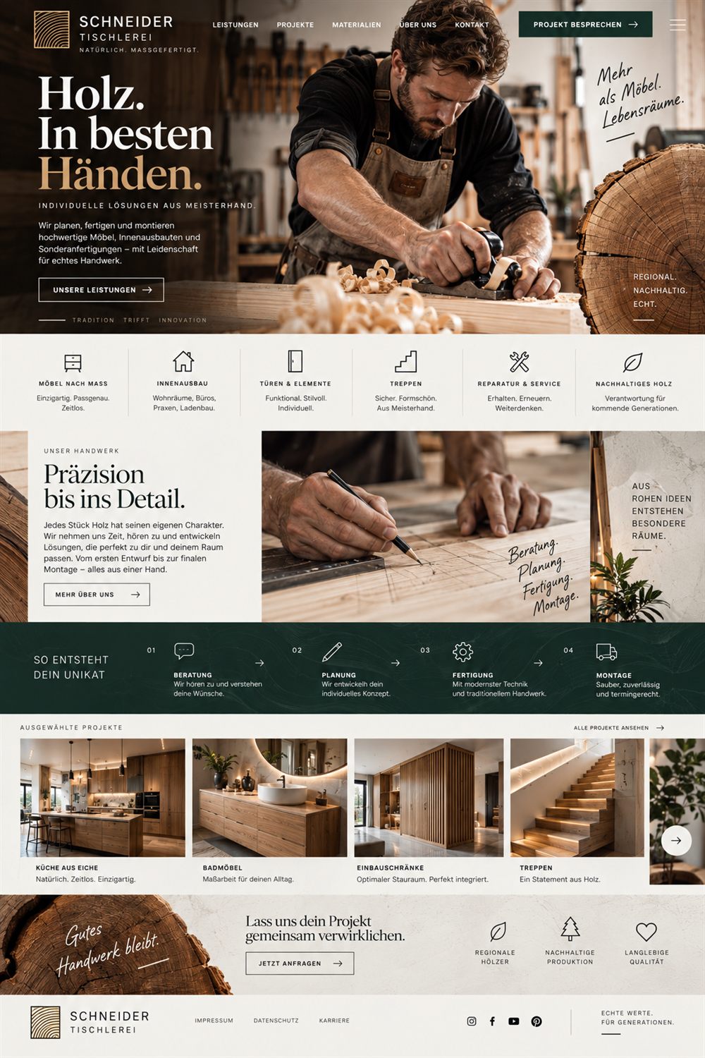 Tischlerei: Holz in besten Händen